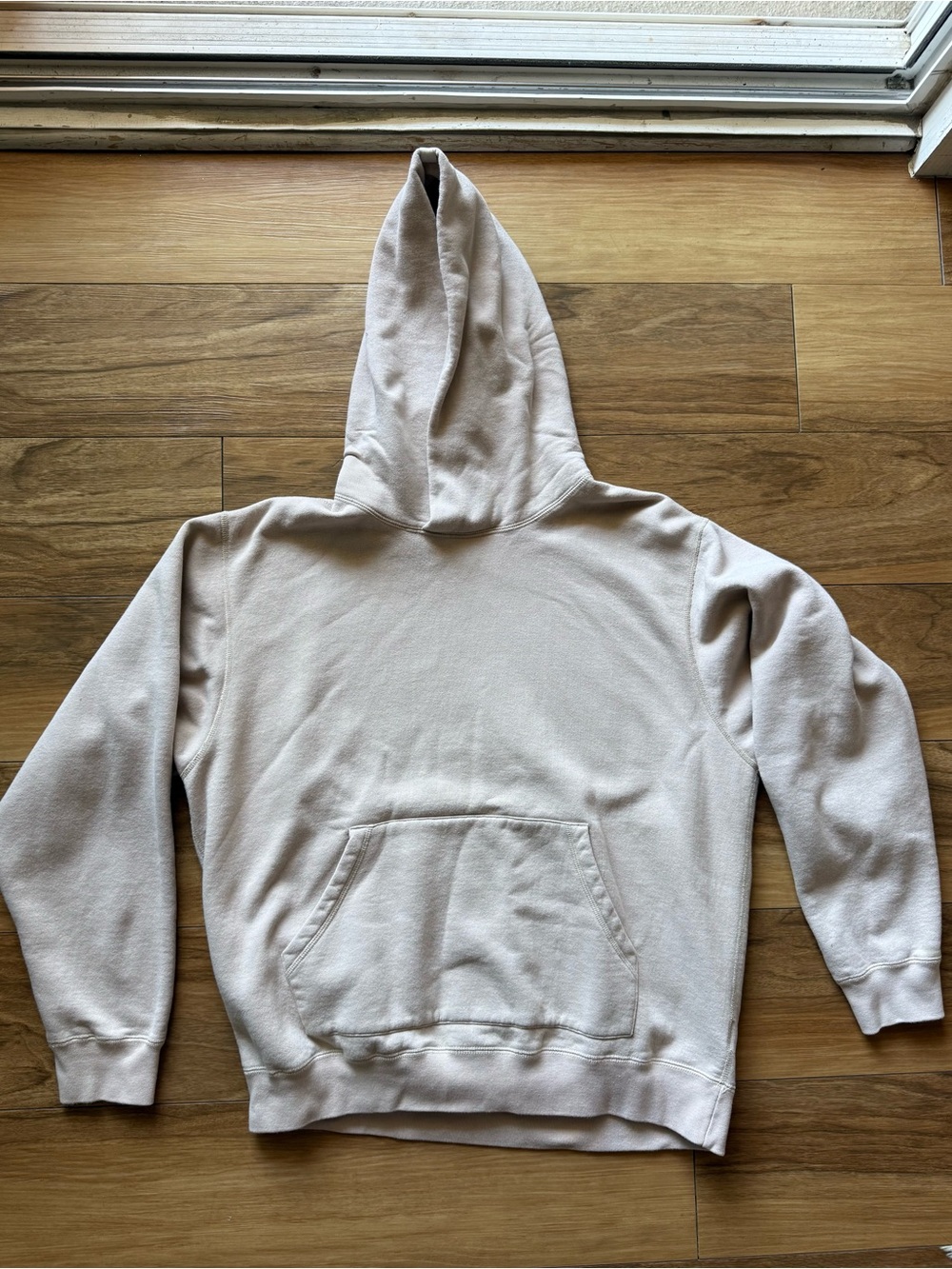TKEES Oversized Fleece Hoodie Size Oatmeal Sweatshirt Made in Canada